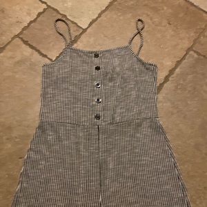 black & white jumpsuit